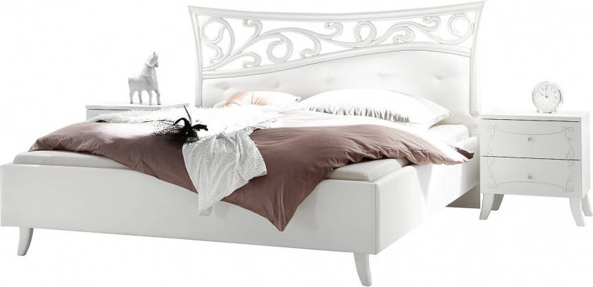 Pesaro Mobilia Tweepersoonsbed Soler 160x200cm in mat wit