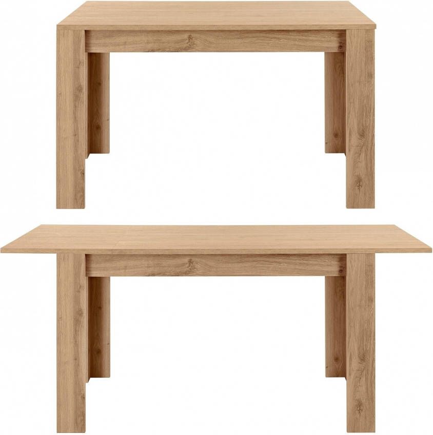 Pesaro Mobilia Uitschuifbare Eettafel Firenze 137 tot 185 cm breed in Cadiz eiken