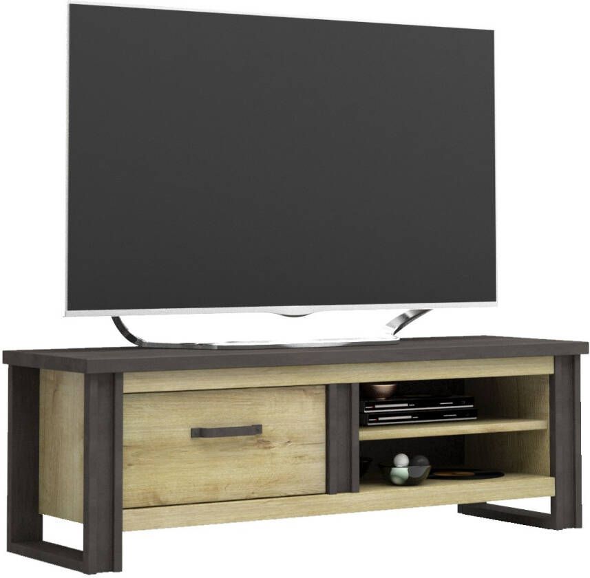 Ameubelment Tv Meubel Baxter 169 cm breed eiken met antraciet