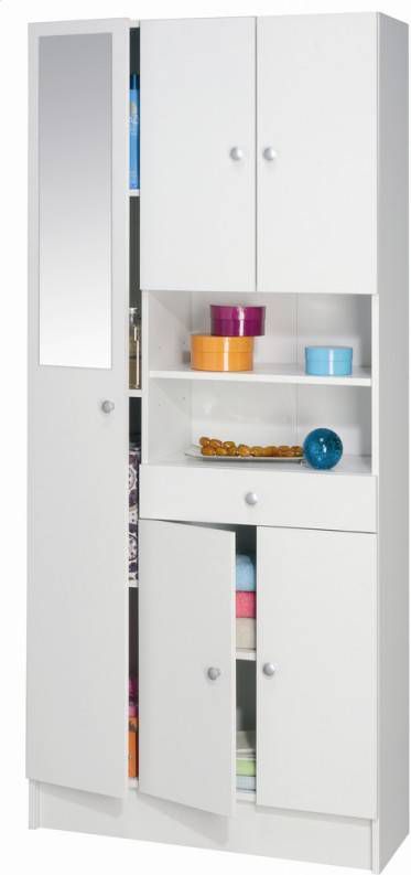 Young Furniture Badkamerkast Belly 3 wit met Spiegeldeur