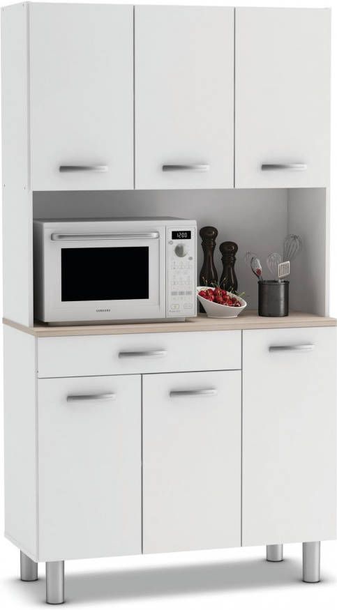 Young Furniture Buffetkast Pasta 185 cm hoog wit