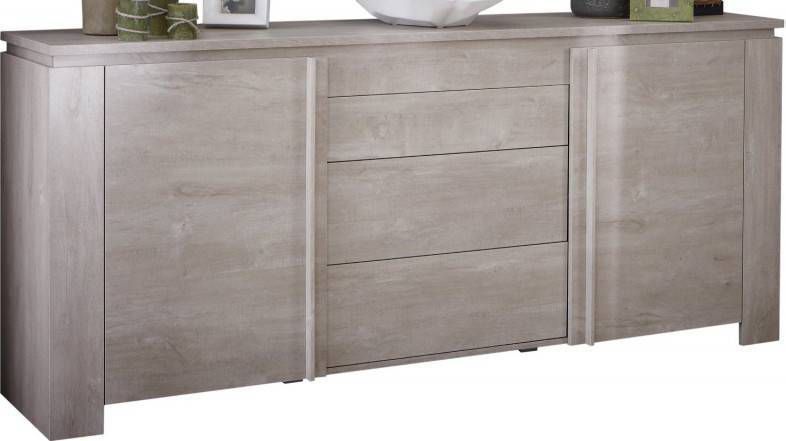 Young Furniture Dressoir Clio 205 cm breed in Champagne Eiken