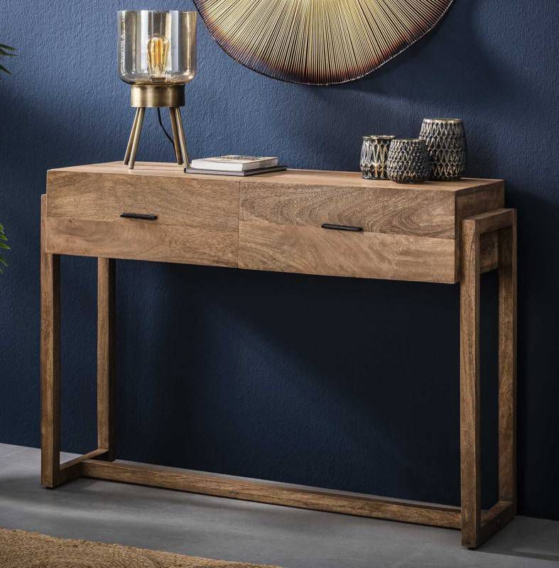 Zaloni Wandtafel Nobi 110 cm breed in mango zandkleur