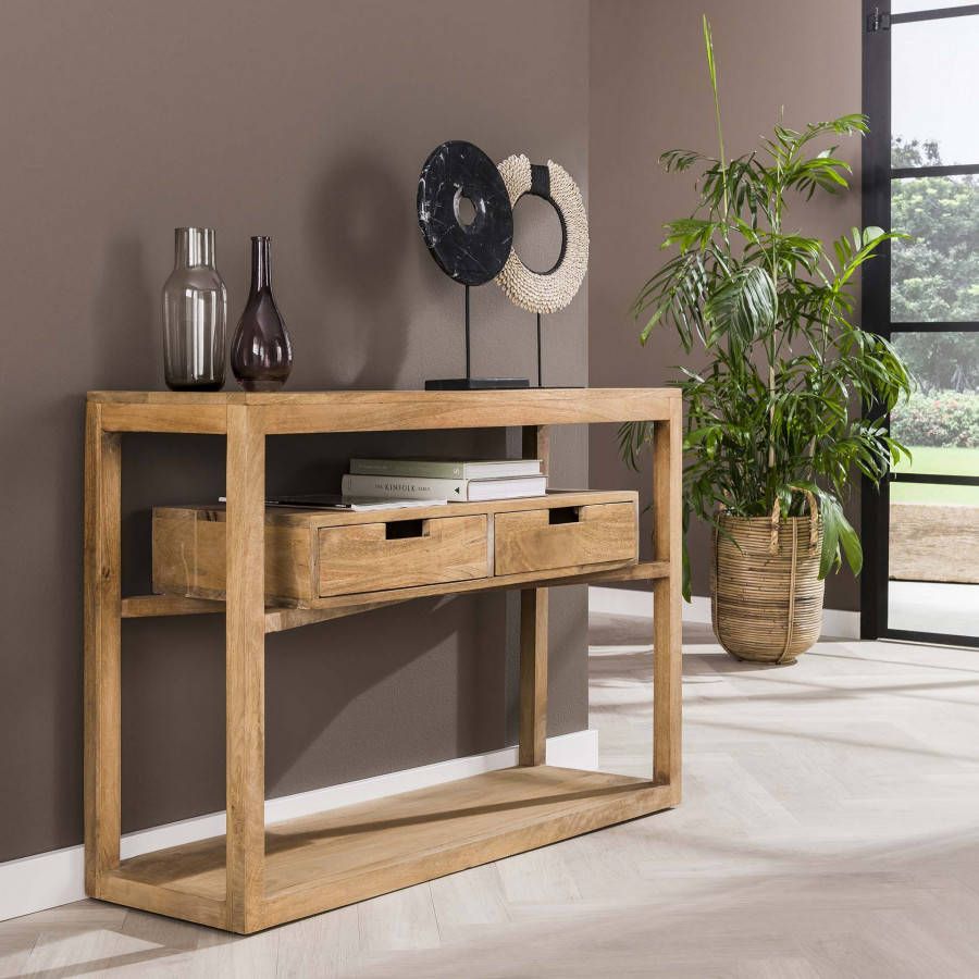 Zaloni Wandtafel/Haltafel Sahara 110 cm breed in mango zandkleur