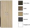 Sanicare Kolomkast Dubbel Q9/Q10/Q11 Soft Closing Deuren Chromen Greep 160x67x32 cm Grey Wood online kopen