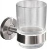 Wiesbaden Brush glashouder RVS 304 met glas online kopen