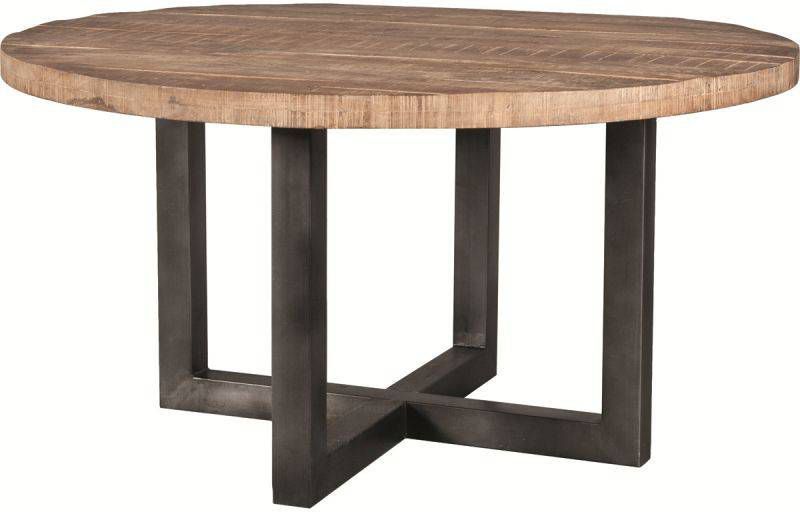 SoHome Ronde Eettafel 'Sigurd' mango en staal, 150 cm ...