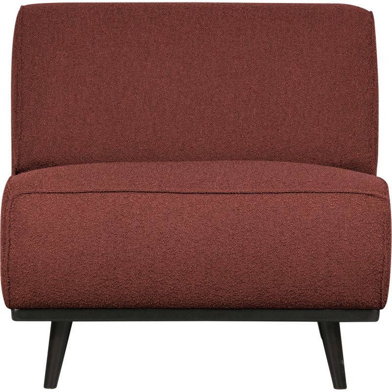 BePureHome Fauteuil 'Statement' Bouclé, kleur Chestnut