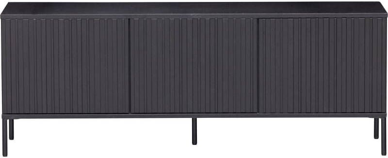 WOOOD Exclusive TV meubel 'New Gravure' Grenen, 150cm, kleur Zwart