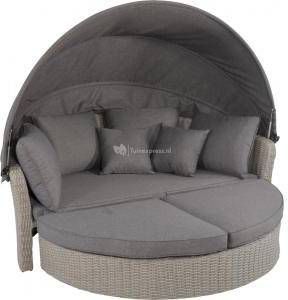 Tuinbankje.nl Zonne eiland loungeset met overkapping