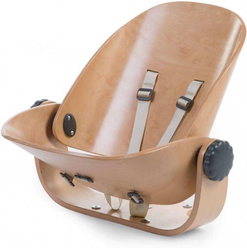 Childhome Kinderstoel Evolu Newborn hout naturel antracietkleurig