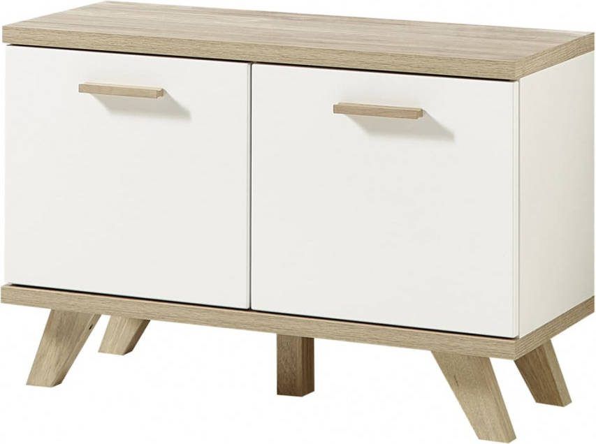 Germania Schoenenkast Oslo 76x35x51, 5 cm sonoma eikenkleur en wit