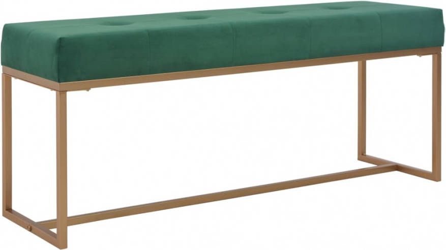 vidaXL Bankje 120 cm fluweel groen