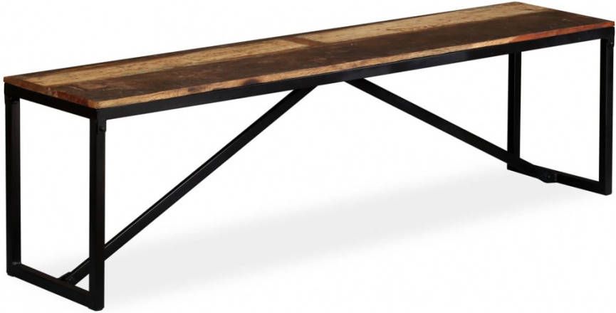 VIDAXL Bankje 160x35x45 cm massief gerecycled hout