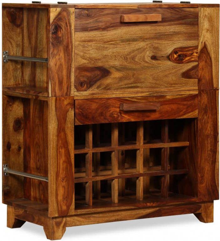 vidaXL Barkast 85x40x95 cm massief sheesham hout