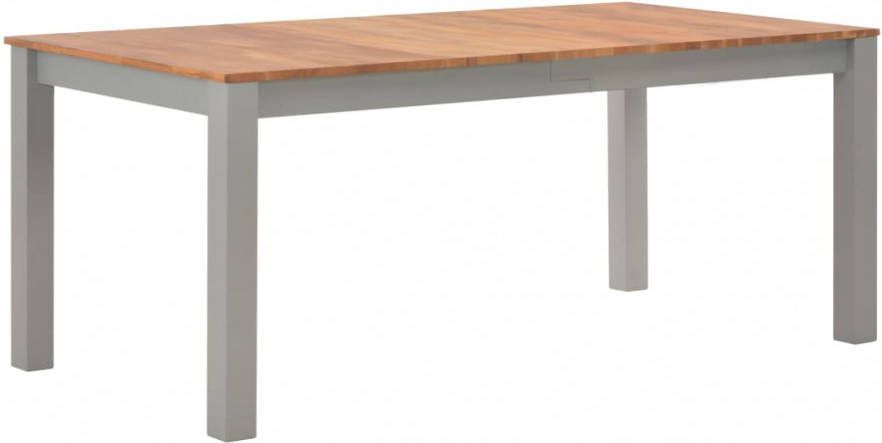 VIDAXL Eettafel 180x90x74 cm massief eikenhout