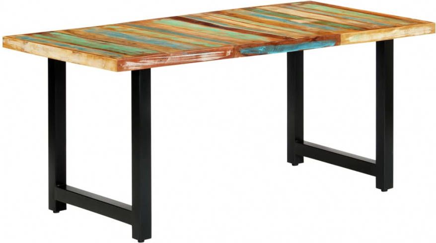 VIDAXL Eettafel 180x90x76 cm massief gerecycled hout
