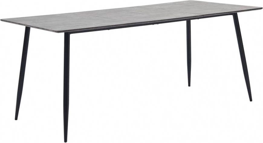 VIDAXL Eettafel 200x100x75 cm MDF grijs