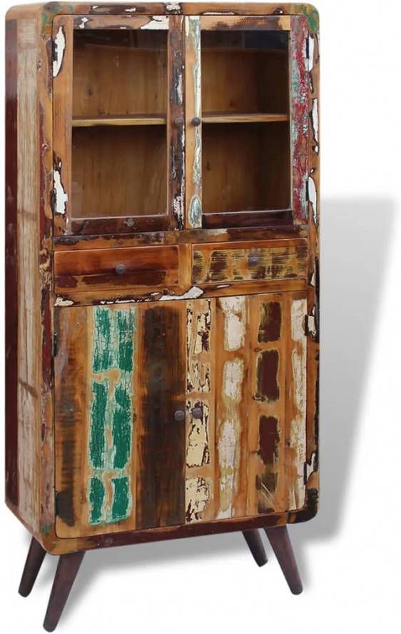 VIDAXL Kast 90x40x190 cm massief gerecycled hout