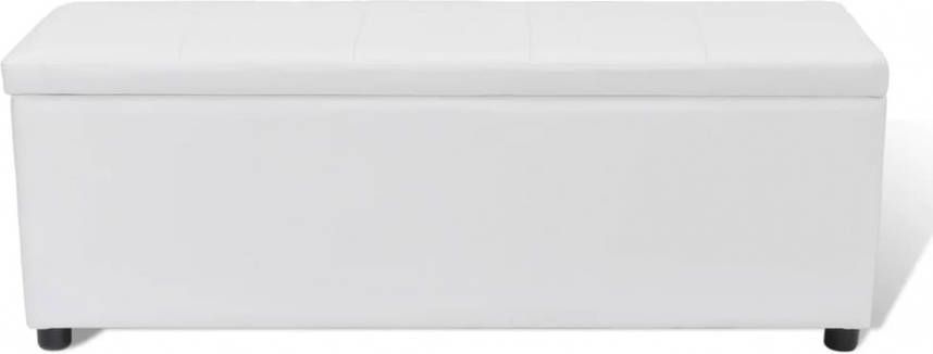 VIDAXL Opbergbank 118x44x44 cm wit
