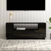 VIDAXL Tv meubel 120x35x43 cm bewerkt hout hoogglans zwart online kopen