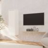 VIDAXL Wandkast 30x30x100 cm massief grenenhout wit online kopen
