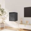 VIDAXL Wandkast 30x30x40 cm massief grenenhout grijs online kopen