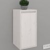 VIDAXL Wandkast 30x30x60 cm massief grenenhout wit online kopen