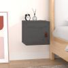 VIDAXL Wandkast 31, 5x30x30 cm massief grenenhout grijs online kopen