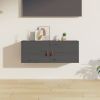 VIDAXL Wandkast 80x30x30 cm massief grenenhout grijs online kopen