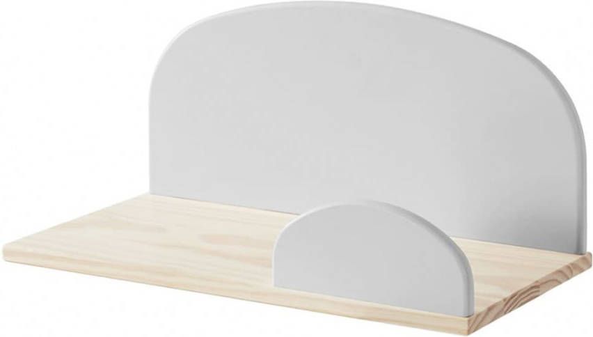 Vipack wandplank Kiddy grijs 45 cm Leen Bakker