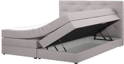 Beliani MILORD Boxspring grijs 160x200