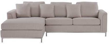 Beliani OSLO Hoekbank(rechtszijdig)beige