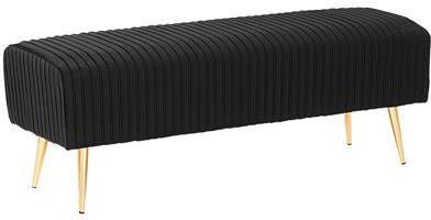 Beliani Paterson Voetenbank Fluweel 40 X 118 Cm