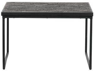 BePureHome Bijzettafel 'Sharing' Teakhout, 60cm, kleur Zwart