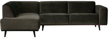 Be Pure Home Hoekbank Statement linksvoorstaand warm groen velvet