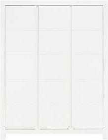 Bopita Kledingkast 3 Deurs Met Groeven Thijn Wit