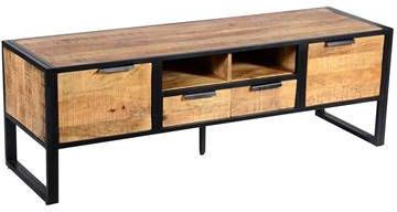 Dimehouse Tv meubel Industrieel Oberon Mangohout 150x51 Cm