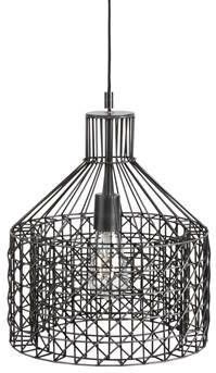 Dutchbone Hanglamp Jim Wide Zwart 188,5 x Ø30 cm