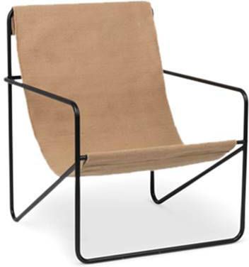 Ferm Living Desert Fauteuil Zwart/Sand