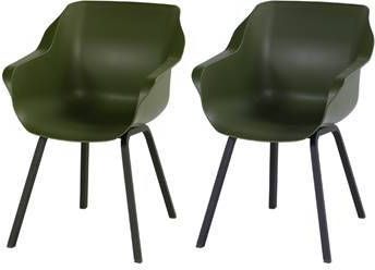 Hartman Sophie Element dining armstoel moss groen 2 st.