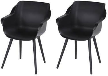 Hartman Set 2 Tuinstoelen Sophie Studio Dining Armleuningen Zwart