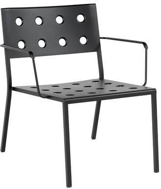 HAY Balcony Loungestoel Met Armleuning Antraciet