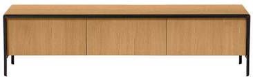 Kave Home TV meubel 'Nadyria' 180cm, kleur eiken/zwart