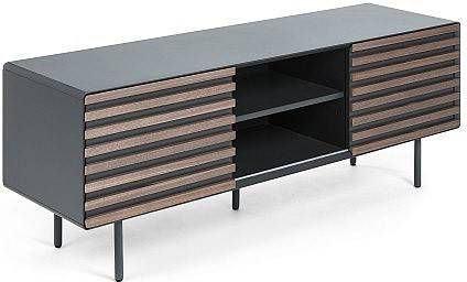 Kave Home Tv meubel 'Kesia' 162cm, kleur Donkergrijs