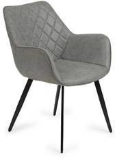 Lifa Living Set van 2 Grijze Kuipstoelen 63.5 x 60 x 81 cm