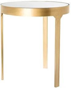 Riverdale Amaro Bijzettafel Metaal/Glas Goud 44 cm