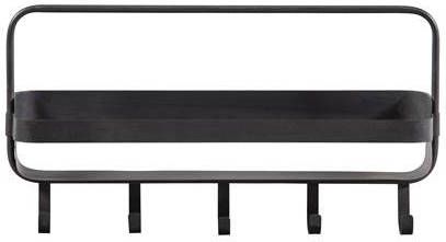 WOOOD Wandrek Akke horizontaal metaal zwart