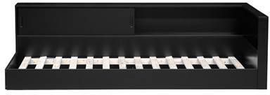 Woood Hoekbed Connect Grenen Zwart 90 x 200 cm