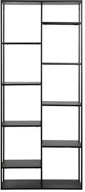 WOOOD Exclusive WOOOD Metalen Wandrek 'June' 85cm, kleur Zwart